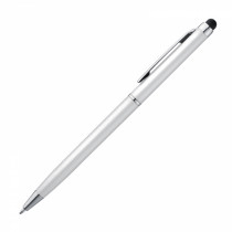 Długopis plastikowy touch pen - biały 